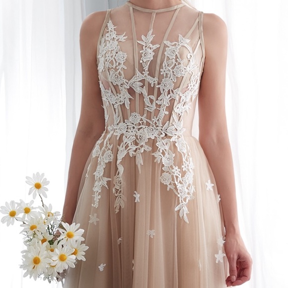 Champagne Tulle Dress - Picture 8 of 8